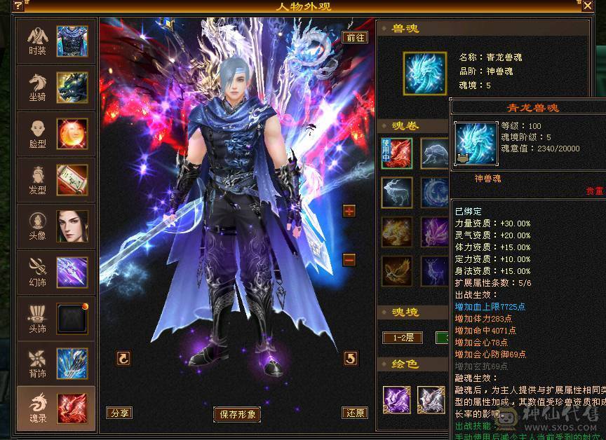 温暖推荐-极限5级天山-天龙。5神超强面板-伤害爆炸-带拼10万世魂-裸面板！