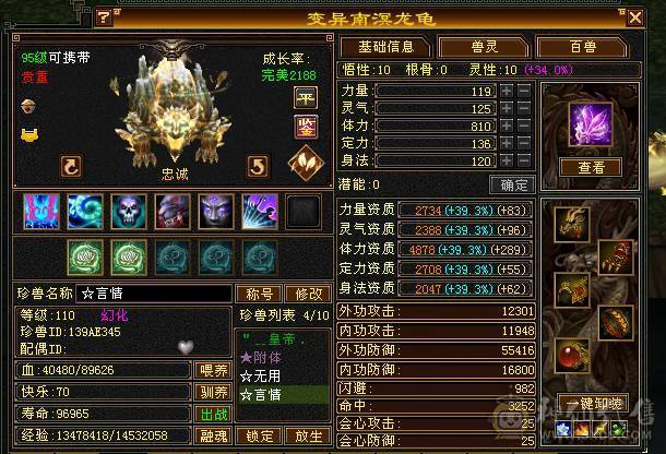 温暖推荐-极限5级天山-天龙。5神超强面板-伤害爆炸-带拼10万世魂-裸面板！