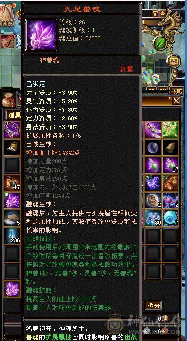 🍎余生推荐🍎满5带6精品卡级气武当花榜坐骑+红熊王坐骑+周年庆限定时装多件+最新幻视背饰数不清+两套装备和灵武+仓库40多个5级石榴石，黑宝石头+玉食客10级