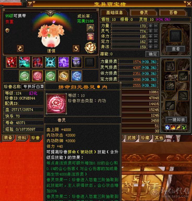 （梳子推荐）四属🔥逍遥  裸属6517  带6减抗6命中 带55号物品店 带拼命10灵