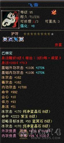 晚晚推荐：三修满6八雕7纹刻，高减高命中高会心，极品宝宝，准6神，各种稀有时装，4级配饰，永久坐骑，裸面板