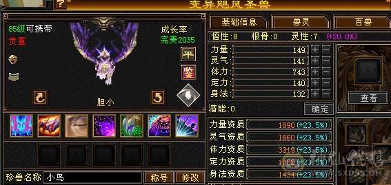 晚晚推荐：三修满6八雕7纹刻，高减高命中高会心，极品宝宝，准6神，各种稀有时装，4级配饰，永久坐骑，裸面板