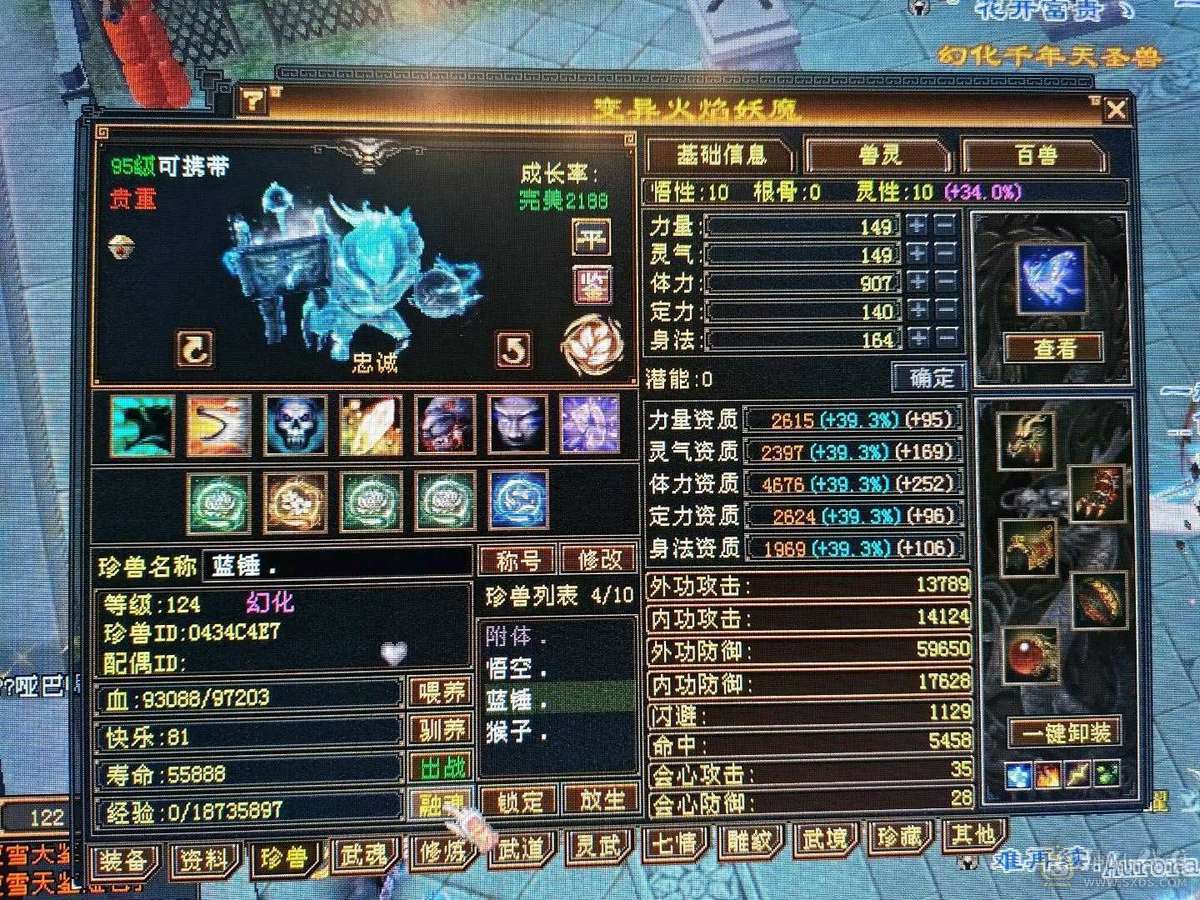 满6  无敌丹  6神 6减 裸属 7533属性 现在 武境121级
