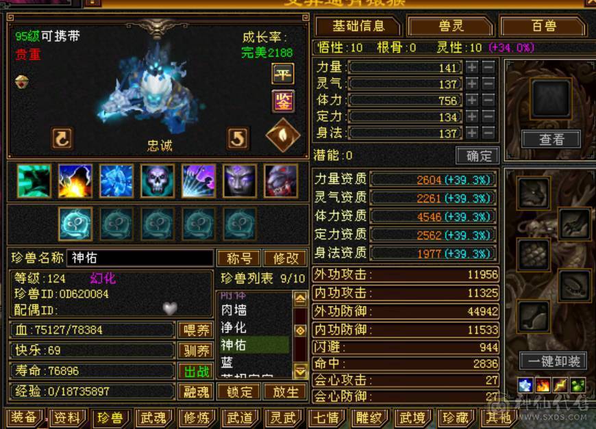 带多个双10宝宝，双10盟会，持续提升中。不包括背包不绑定物品