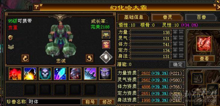 持续更新 裸6006属  三满 5神  5带6石头 玄武外观 5个满级幻视 永久熊坐骑