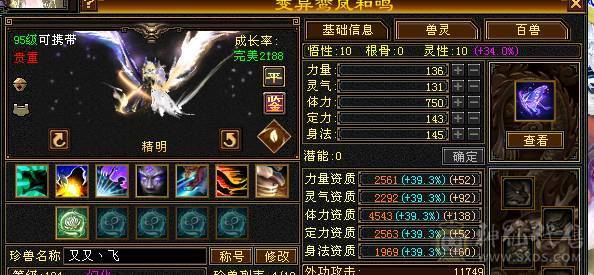 快乐推荐——满6多个6减，四修1W1总属性暴力逍遥，6.5命中，朱雀5+4阶=5.8马上6，多职业适配，极致性价比！