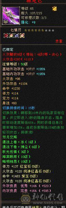 满5满8雕 完美5神逍遥装备细节