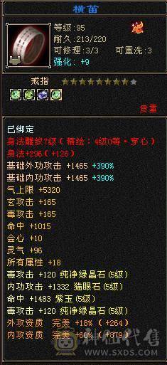 全5全身深蓝八星装备高会高命强化全部+9全部超完美资质没有一颗四级 4000以下可随意对比任何号