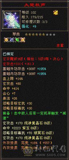 满6，五级新雕文心洛已更新,可转TL可转少林，毒抗可过千，带4600外功附体