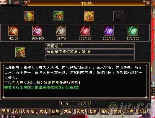 🍎余生推荐🍎全服逍遥5级第一人面板，满5满8雕 完美5神逍遥装备细节