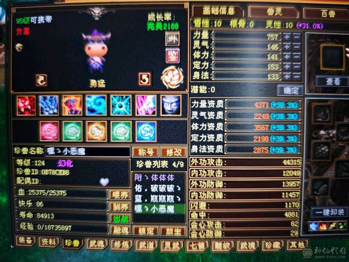 红熊王、金箍棒、满六体半六属性精品上千毒抗的四抗少林 能抗能打
