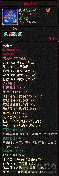 【晴天推荐】极限5级三修三体人，满修炼，心法115左右，带双十附体和帅气血迹