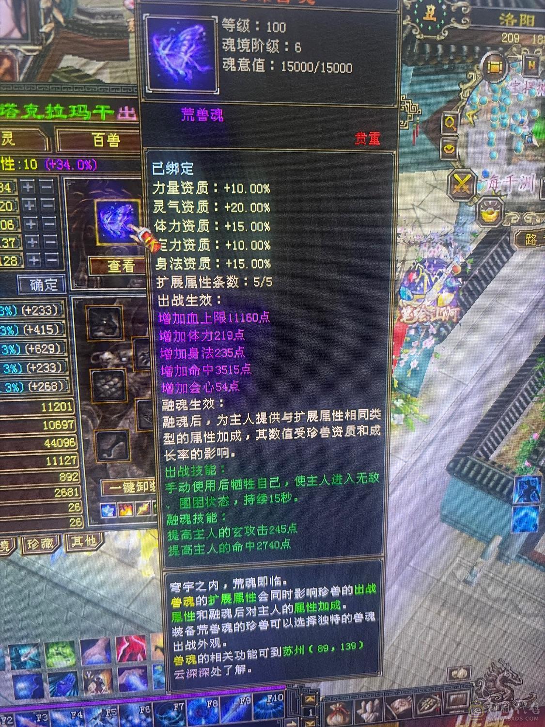 满5，3修气武当，能抗能打，仓库一套5级身法宝石，随意转换