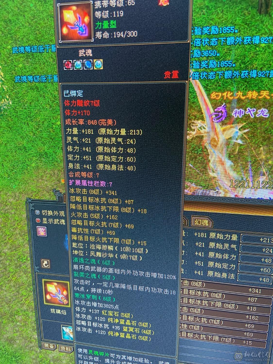 纯属性，没吃精华 药。5-6级号随便砍。