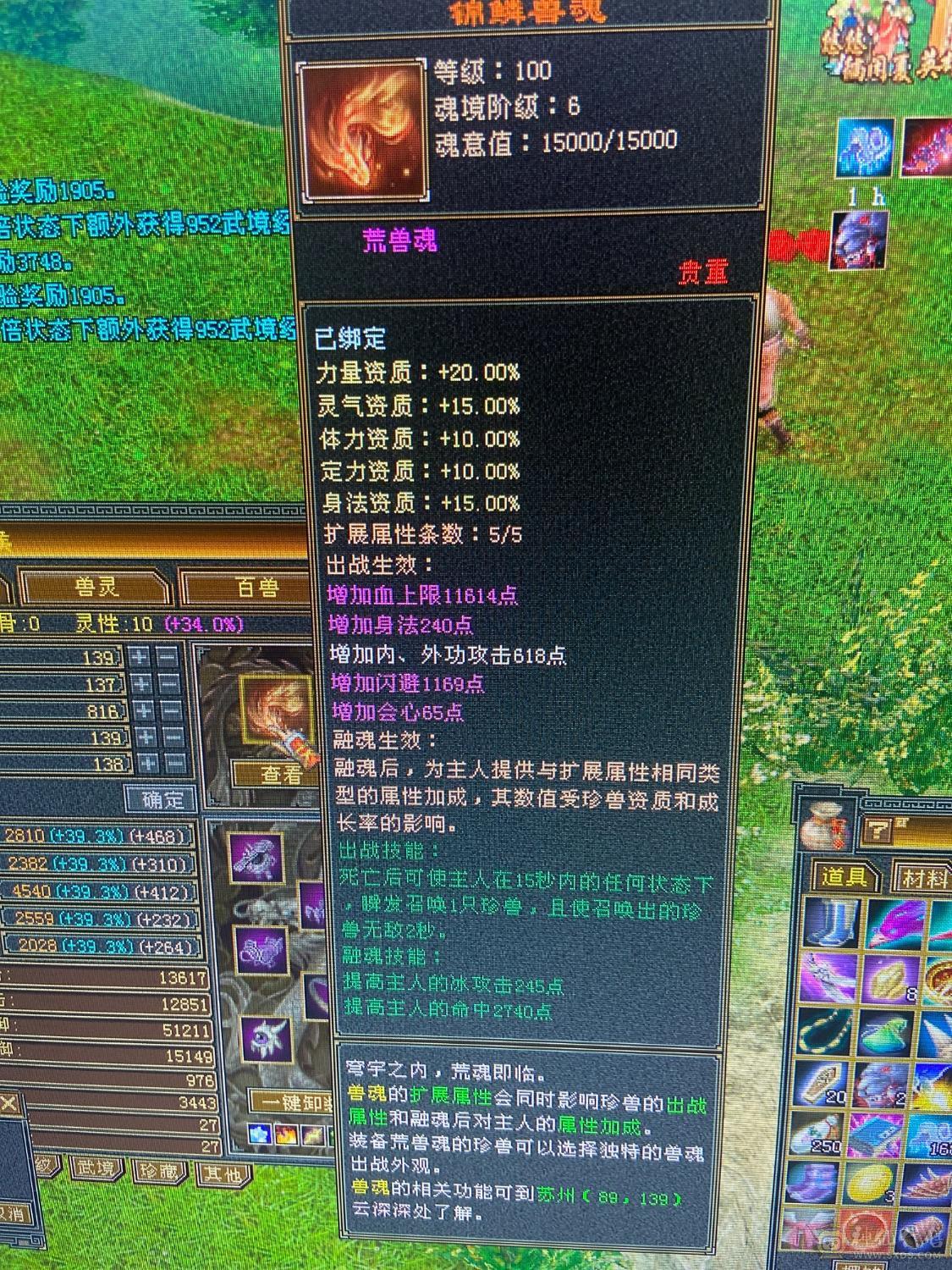 纯属性，没吃精华 药。5-6级号随便砍。