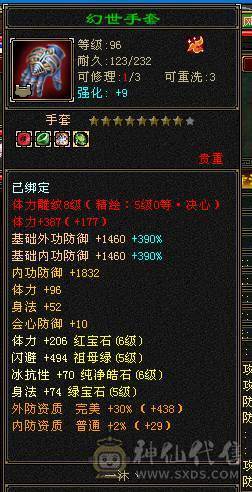 6神六神 三修63W血六万命中五百会心增伤600多，六橙神兽    盟会 10 9 