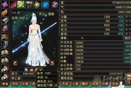 精品 天山  命中 会心 血 全强9 精会5  纹刻5 