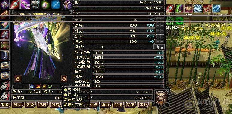 【邀月推荐】6体6属，8雕文带9雕文，限定坐骑，万剑归宗背饰，5级神兽，双修杂抗，白嫖轻松56万血7000属性
