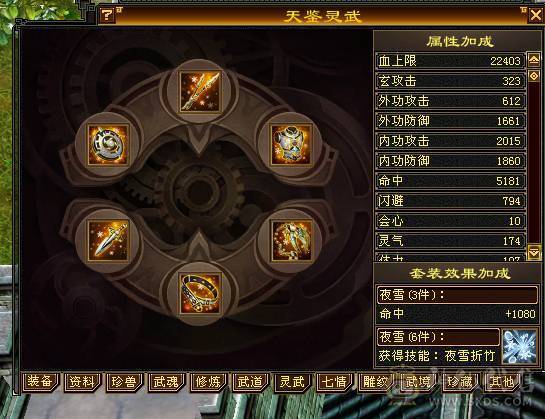 342会心 5.5W命中 5神 3个4级减抗 剩下都是5级 雕纹全部7+4以上 3级幻视 攻击件全部强化9 武道满 修炼满大背包 纹刻穿心4级 决心
