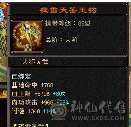 芬达推荐：极限5级逍遥，满5宝石，主属5500，3修，外观永久白熊坐骑也有！不还价