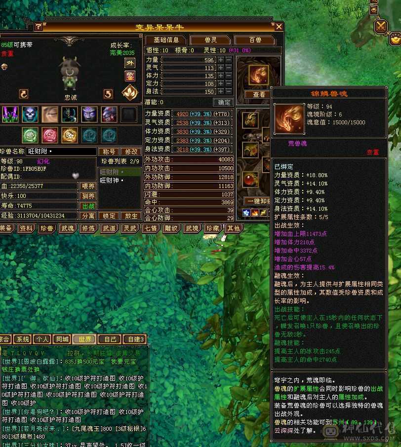 气武当6体力6属性6定力极品装备