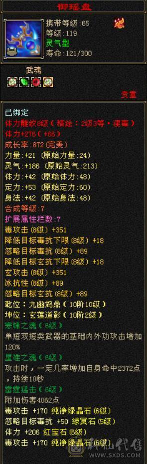 『晴天推荐』6神增伤 53W血 玄毒双修 裸会心521 满6 8雕带9雕 武境130级 4级金箍棒 