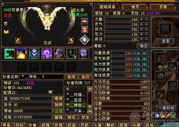 6体6属950冰抗，6神差5000，养老甄选