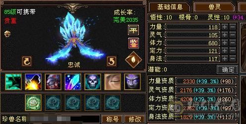 奶黄包推荐 满5毒逍遥5神附体3阶白虎高面板高血量4级配饰冰甲赤兔，带5000资质老群宝宝
