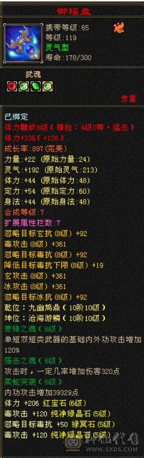 赤兔：55万血比6级号差？，满6体满5减纹刻全5：神兽6阶差一半，武魂19下限，极限细节4修（冰玄毒增伤副属性过千）满6体满5减，装备极品，雕文8-5
