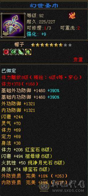 『晴天推荐』六神星宿 满六体属 纯裸面板