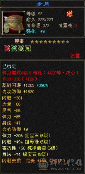 『晴天推荐』六神星宿 满六体属 纯裸面板