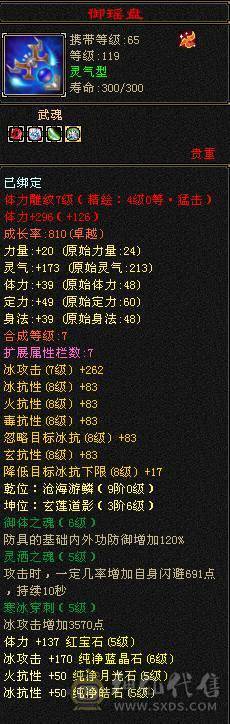 （18颗6）6级四抗峨眉，满5属5闪避5命中