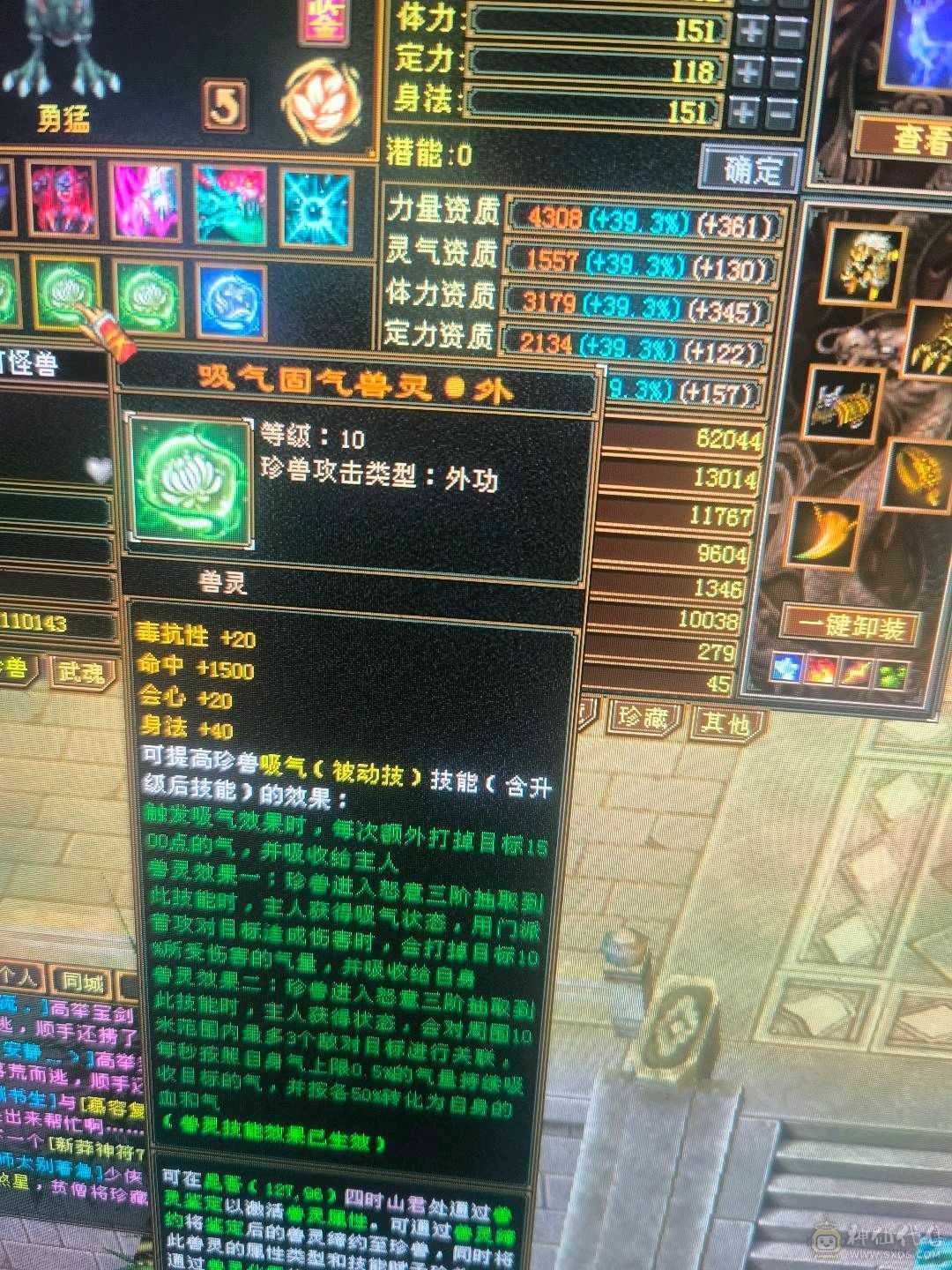 低价出带50灵外功，和拼命10顶变电龙3只宝宝不玩随时回本