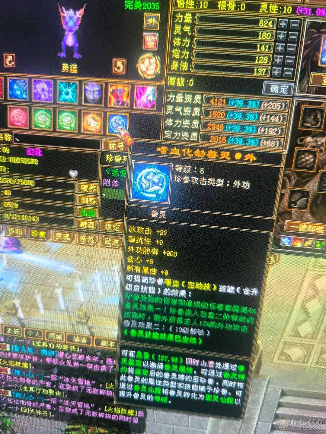 低价出带50灵外功，和拼命10顶变电龙3只宝宝不玩随时回本