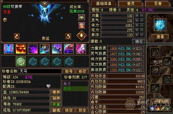 裸属性6582 大完美武魂  三修满5减爆炸伤害 极限7W+命中 打人不MISS  包里还有两颗5减
