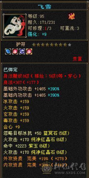 『晴天推荐』6神 54W血 冰火玄毒四修总属1.1W 6665 满8雕新雕5级 武境通脉172+126 骨翼 赤兔坐骑 