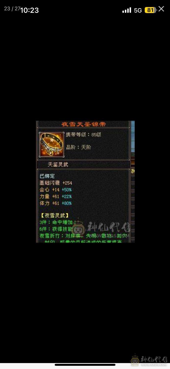 极限6555！副属性1400➕高减抗，高会心！细节号！看装备