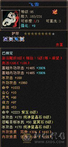 【邀月推荐】暴力六减三修天山，限定坐骑时装都有，4级新幻视，带50灵宝宝，命中7W多，会心565打人很疼，心络纹刻都更新