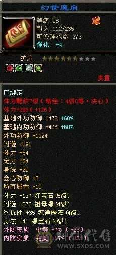 9盟会，主属性5688。高资质附体，还有4200+外功26级