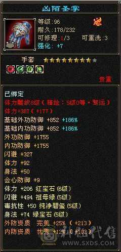 四修三减600会心外攻六级天山，打人万属伤，老雕8新雕5，乌骓，成品高净化神佑肉墙体力bb全带