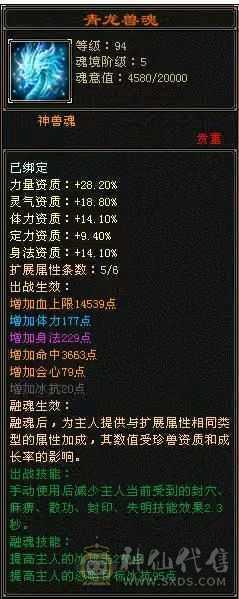 四修三减600会心外攻六级天山，打人万属伤，老雕8新雕5，乌骓，成品高净化神佑肉墙体力bb全带