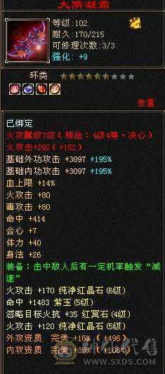 三修满5带6。伤害高。副本基本能上伤害榜！