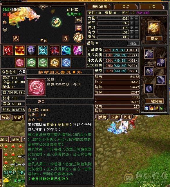 裸血50W龙威天龙，总属性1W+双排冰抗