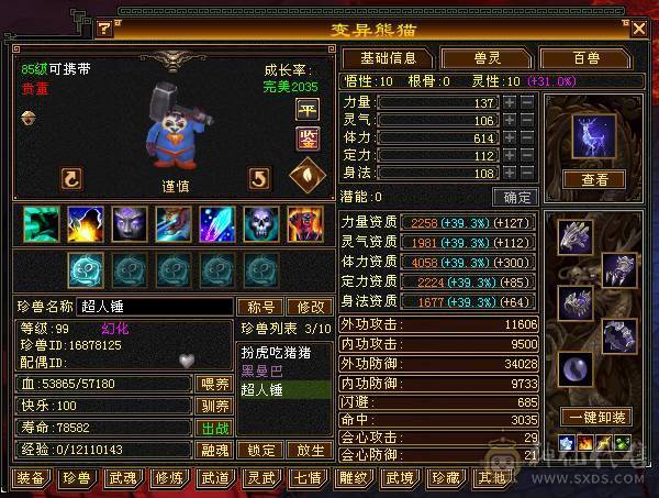 成品5级号，神4荒6，带拼10，高命中会心，欢迎对比。
