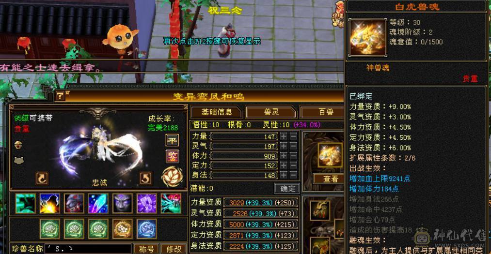 『晴天推荐』四修曼陀 老雕8 新雕6 裸属8000+ 带鲲鹏 红熊王 六神过半 05价值5000+
