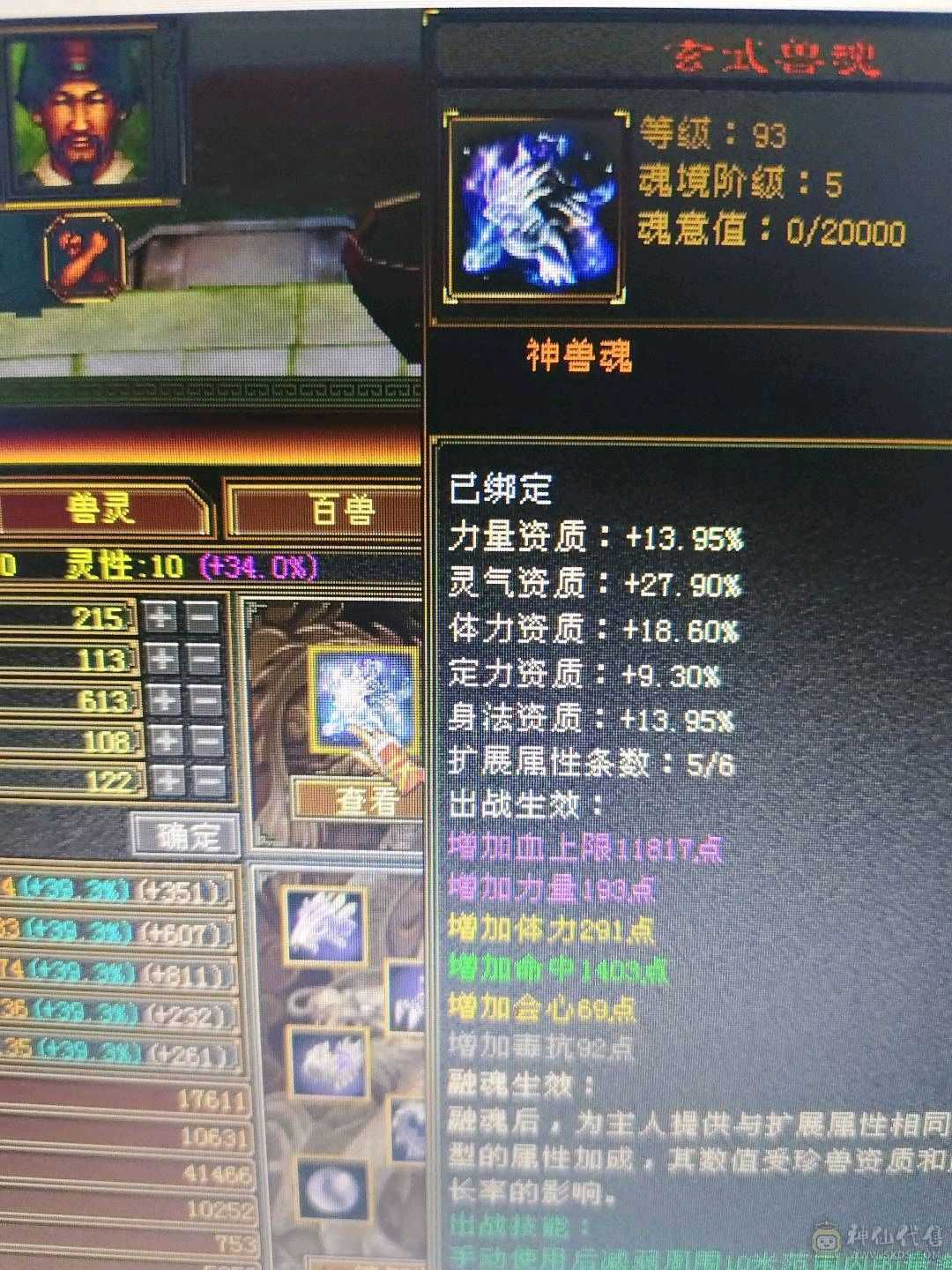 卡级五神星宿