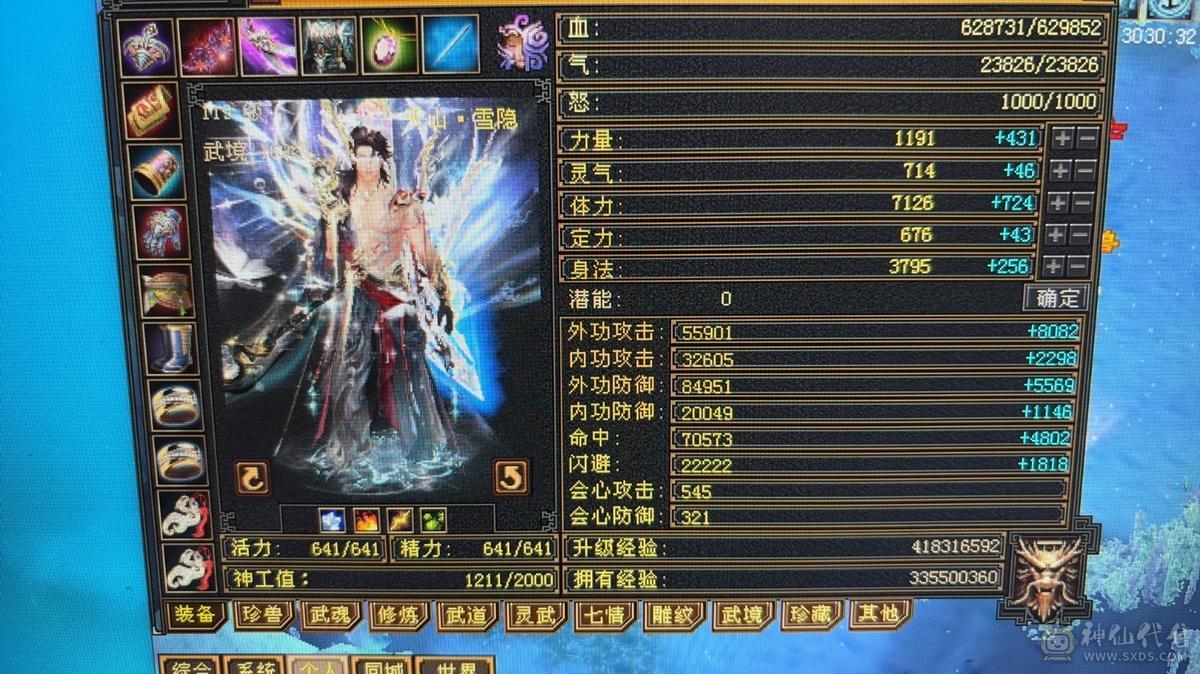 十雕纹 满6666暴力天山 四级点缀+红熊王 多件衣服 幻世 带高净化红魔