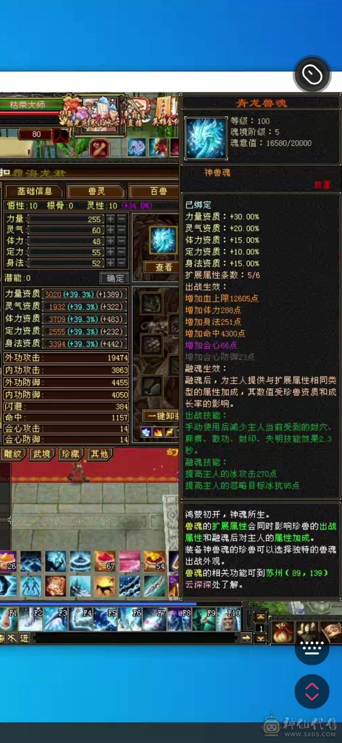 十雕纹 满6666暴力天山 四级点缀+红熊王 多件衣服 幻世 带高净化红魔