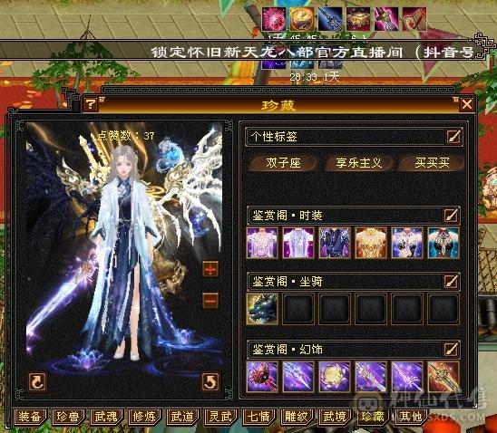 外观天花板骨翼月亮大衣柜峨眉57件时装永久坐骑骨翼月亮玄武朱雀九尾外观全稀有