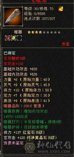花了一万2千多，多修，装备都是不错的，满5属5体5雕文